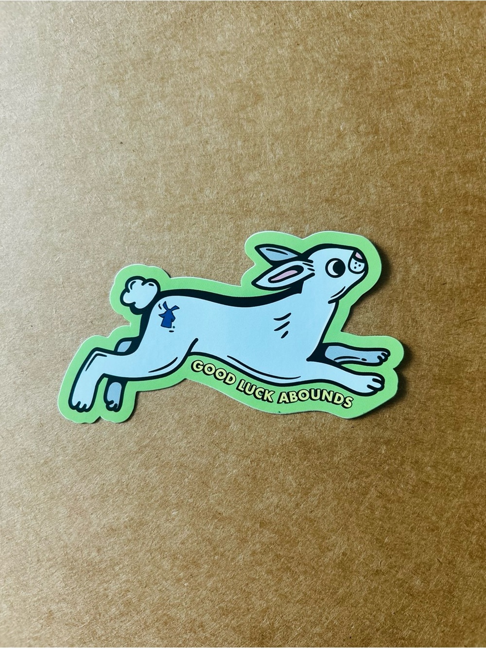 Dutch Bros lucky bunny sticker